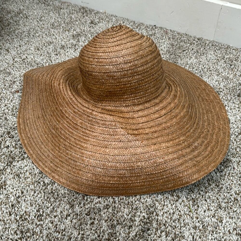 Straw Sun hat in tan by Madcaps